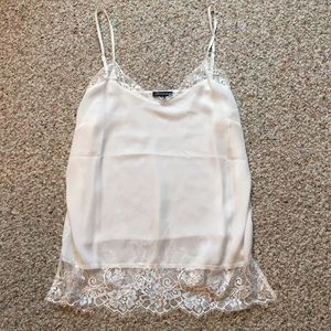 White lace tank top!